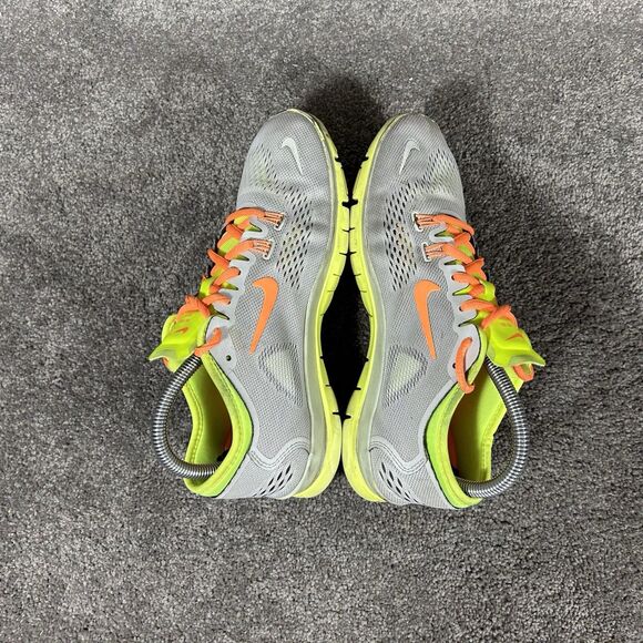 Nike Free 5.0 TR Fit 4 629496-003 Women’s Sz 7.5 Gray Neon Yellow Running Shoes - Picture 8 of 12